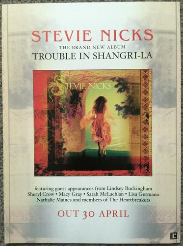 Stevie nicks trouble in - nicks,